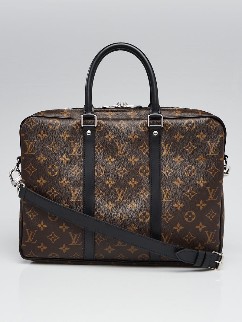 Louis Vuitton Monogram Macassar Canvas Porte-Documents Voyage PM