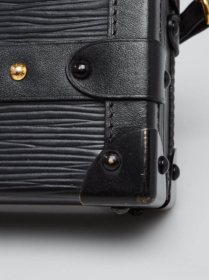 Louis Vuitton Black Epi Leather Chrome Hardware Petite Malle