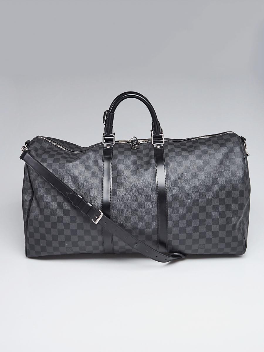 Louis Vuitton Keepall Damier Graphite Bandouliere 55 with Strap