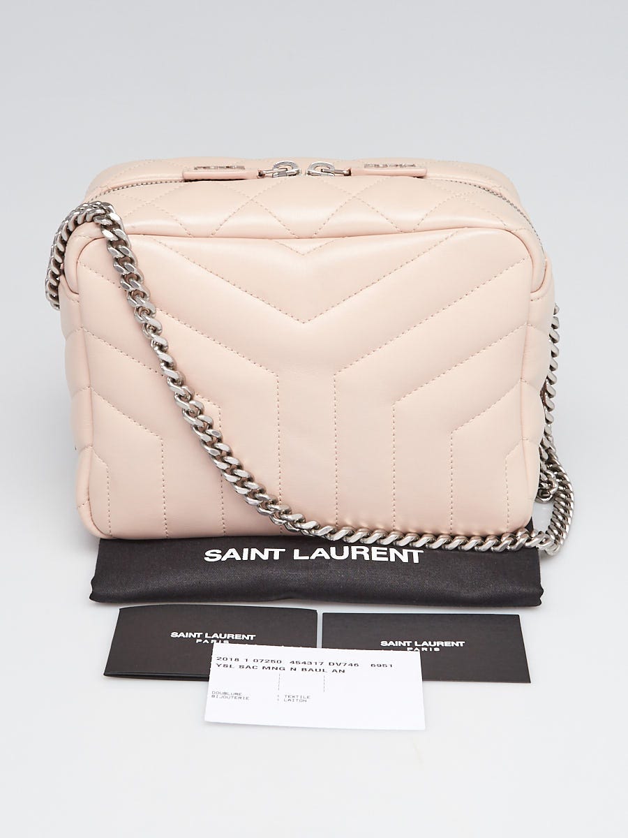 Yves Saint Laurent Beige Quilted Leather Medium LouLou Bag - Yoogi's Closet