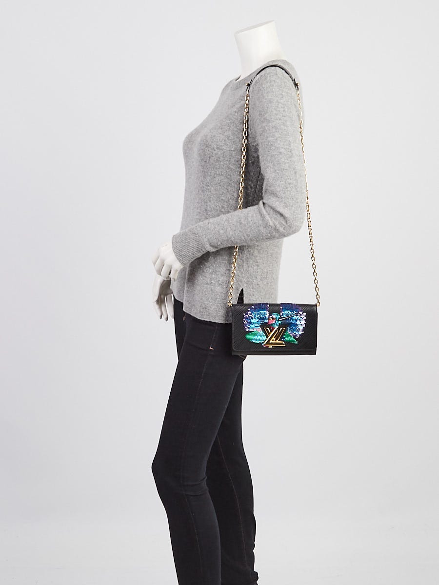 Louis Vuitton Black Epi bianca Sequin Bird PM Twist Bag, RvceShops Revival