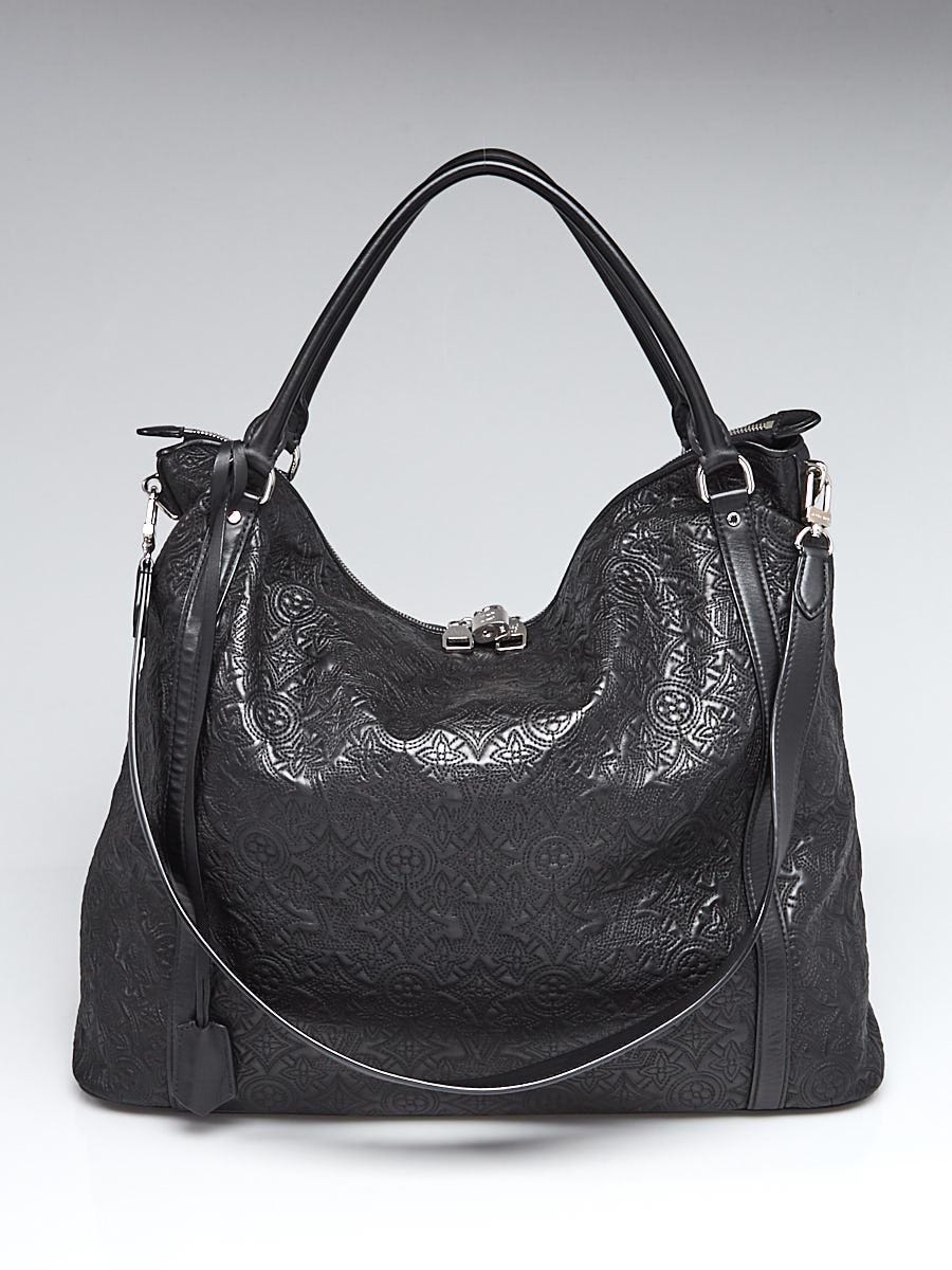 Louis Vuitton Black Monogram Antheia Leather Ixia GM Bag - Yoogi's Closet