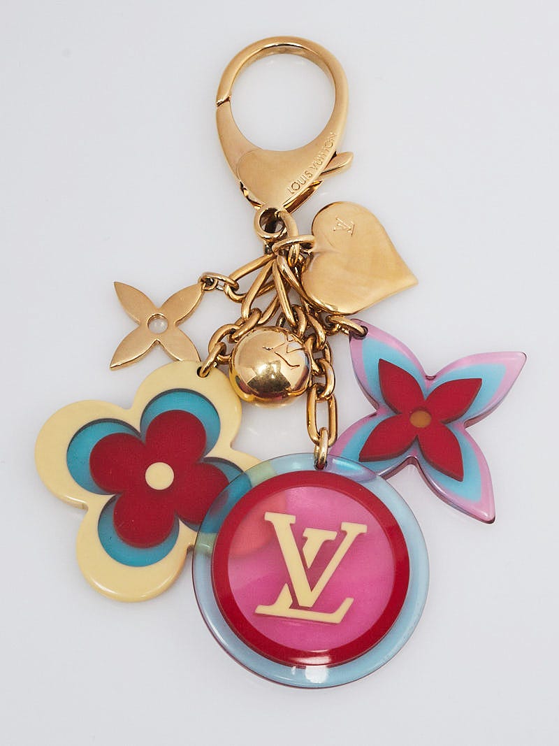 Louis Vuitton Gold & Multicolor Sweet Monogram Charm Bracelet