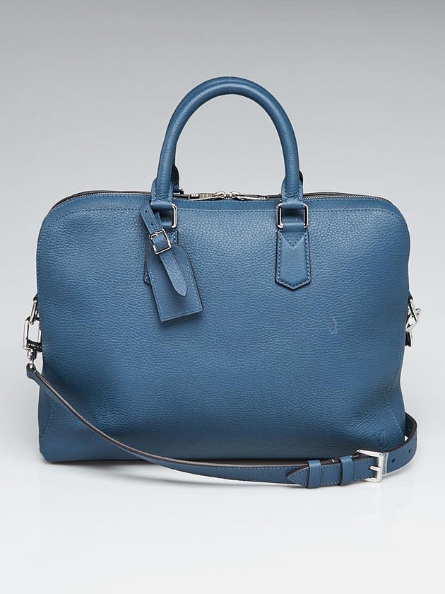 Louis Vuitton Navy Taurillon Leather Victor Briefcase Bag