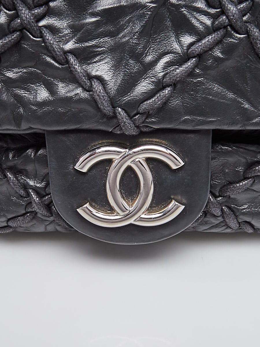 Chanel Black Quilted Calfskin Ultra Stitch Jumbo Flap Bag