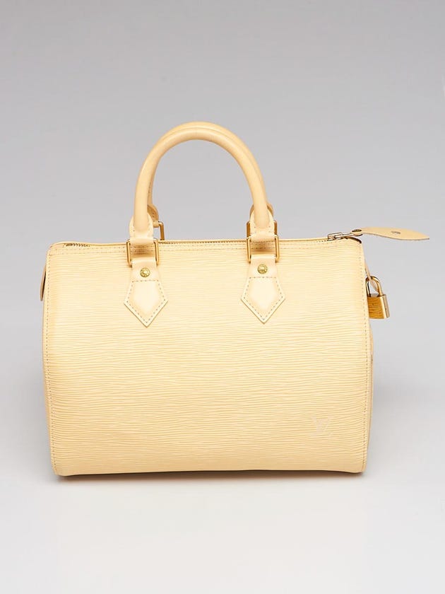 Louis Vuitton Vanilla Epi Leather Speedy 25 Bag