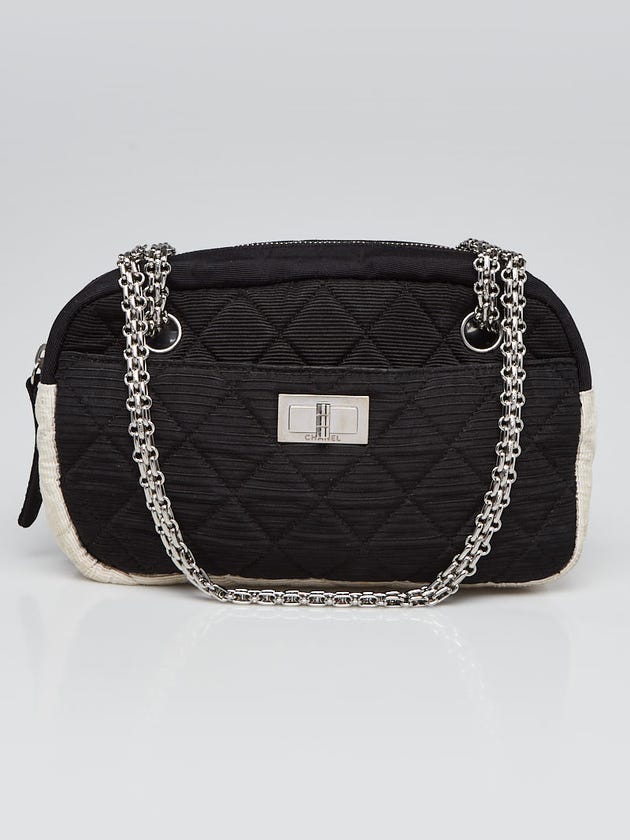 Chanel Black/Ivory Quilted Nylon Reissue Small Camera Case Bag