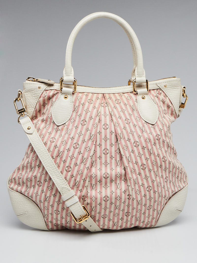 Louis Vuitton Pink x White Mini Lin Croisette Marina GM Bag with Strap  121lv39