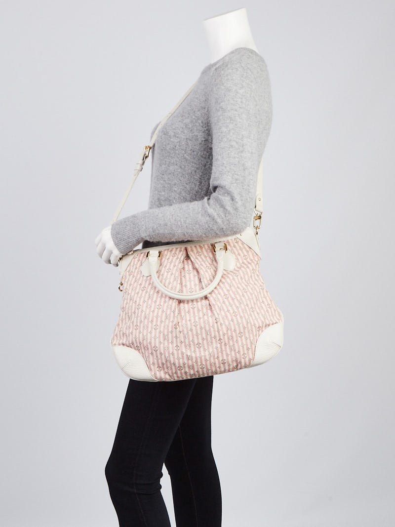 Louis Vuitton Pink/White Monogram Mini Lin Croisette Speedy 30 Bag -  Yoogi's Closet