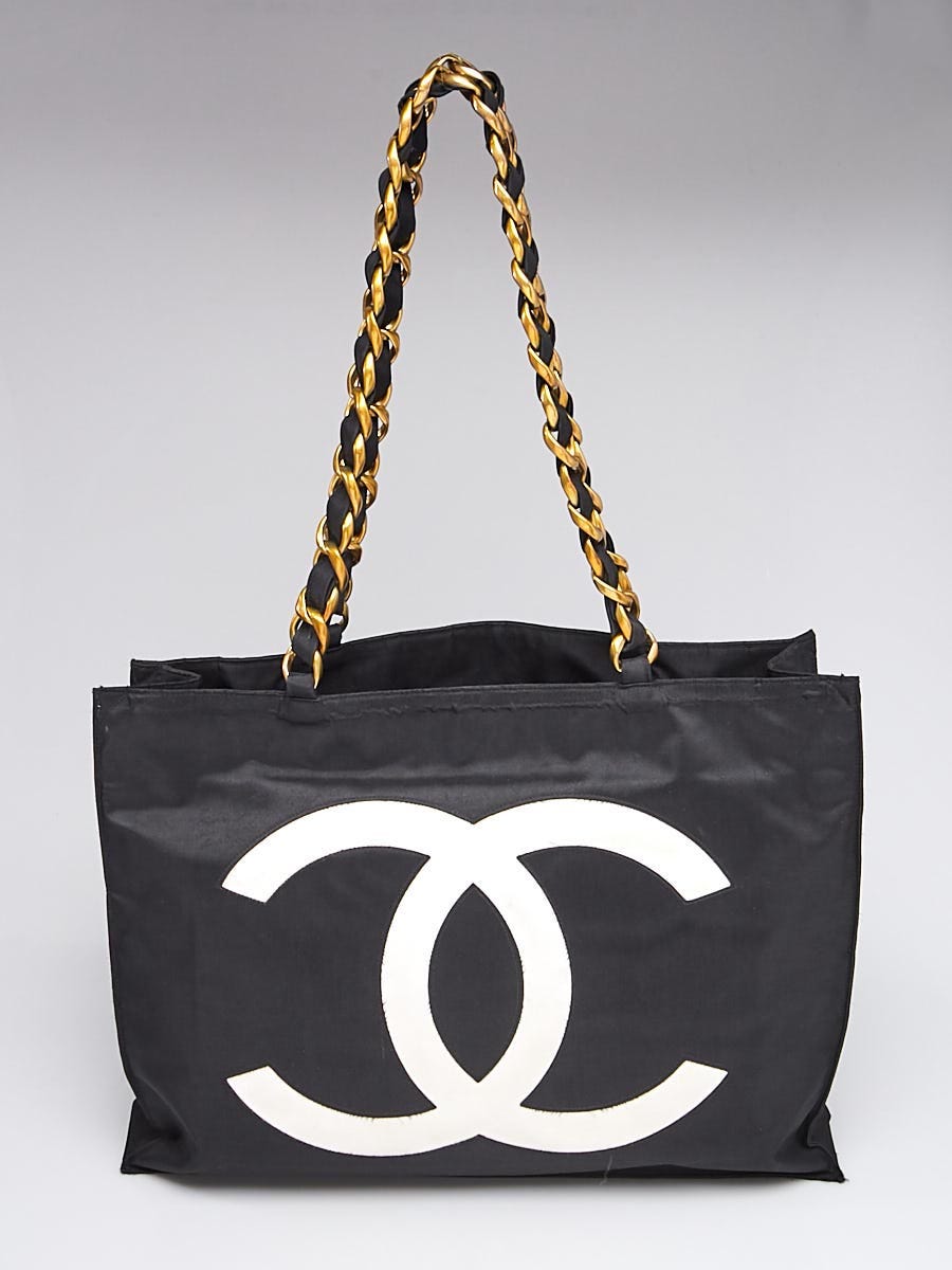 Chanel Tote Bag Black Nylon