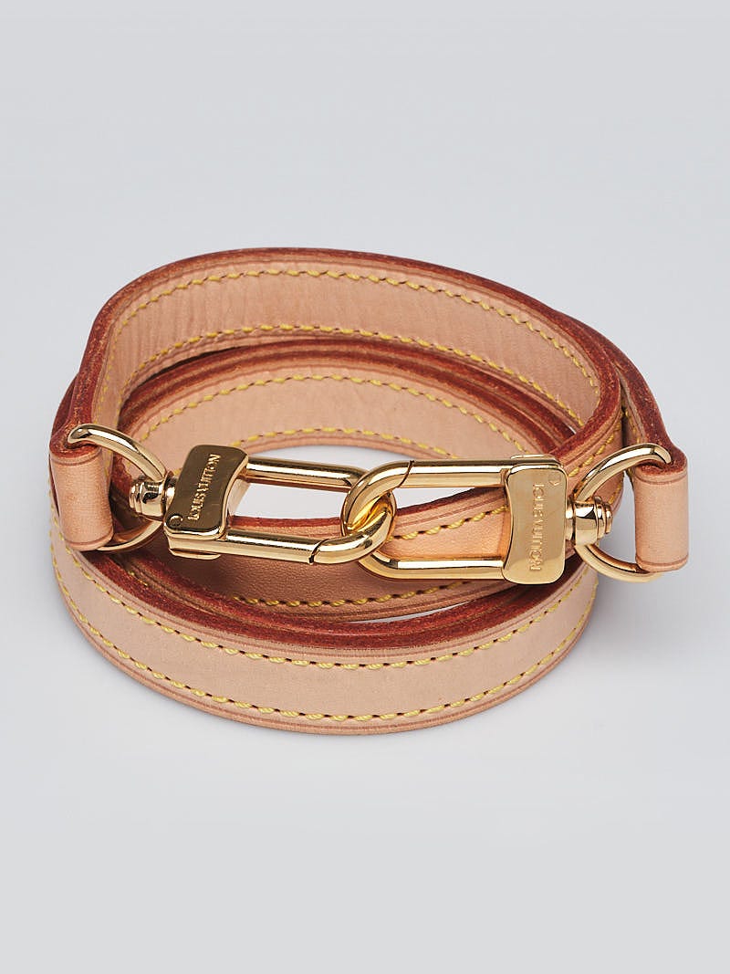 Authentic Louis Vuitton Natural Cowhide Leather Bag Strap