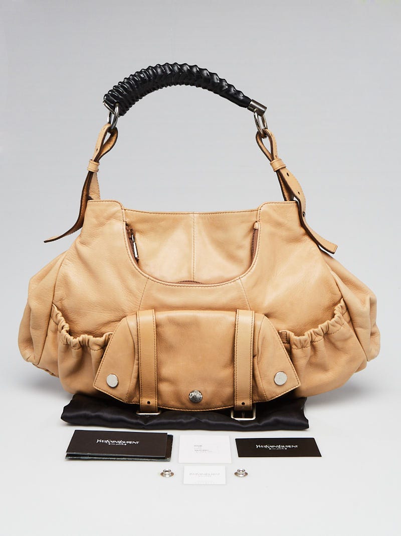 Yves Saint Laurent Beige Leather Horn Mala Mala Bag | Yoogi's Closet