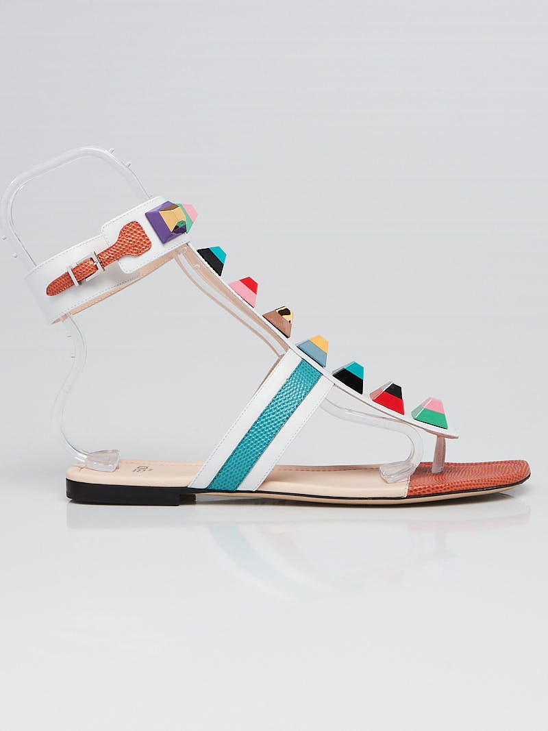 Fendi hot sale studded sandals