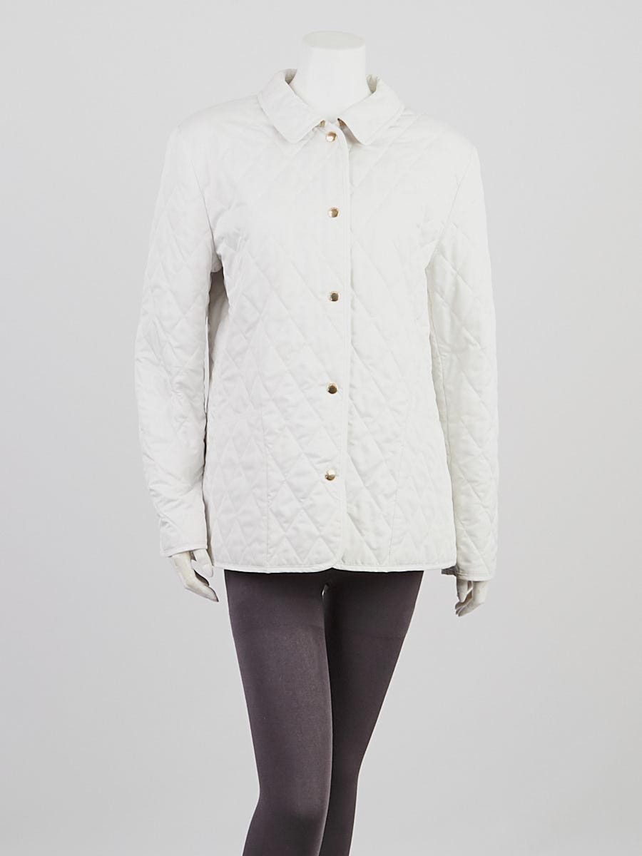 White burberry sales jacket womens