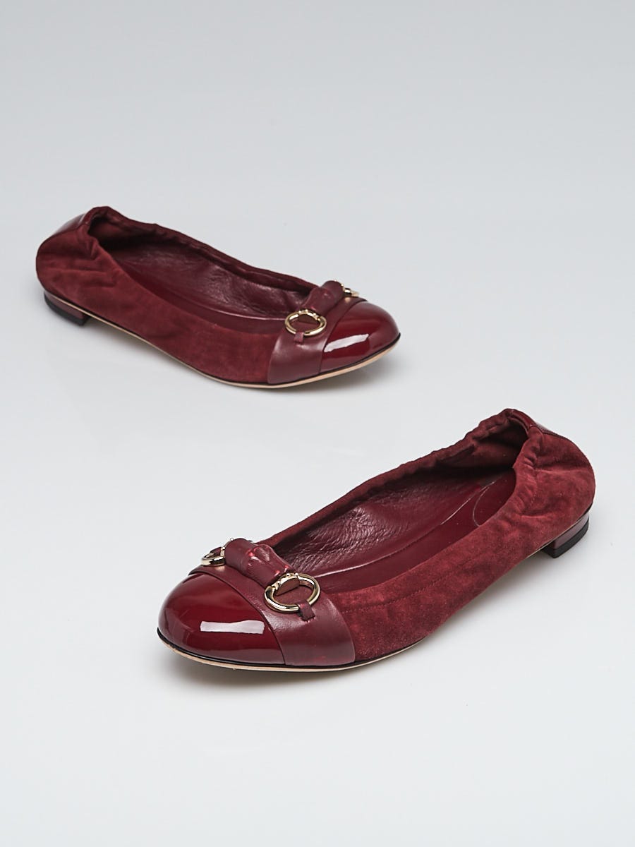 Louis Vuitton - Authenticated Ballet Flats - Cloth Burgundy for Women, Very Good Condition
