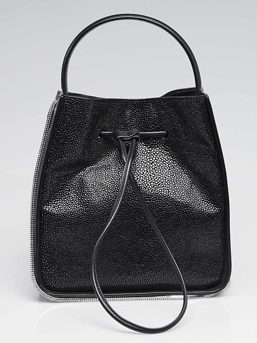 3.1 Phillip Lim Black Leather Small Soleil Bucket Bag - Yoogi's Closet