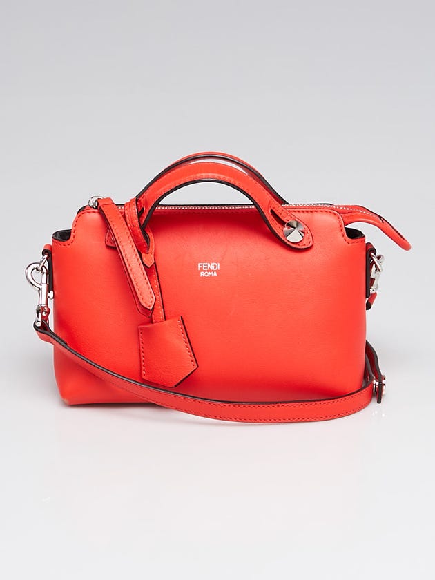 Fendi Orange Calfskin Leather Mini By the Way Bag 8BL135