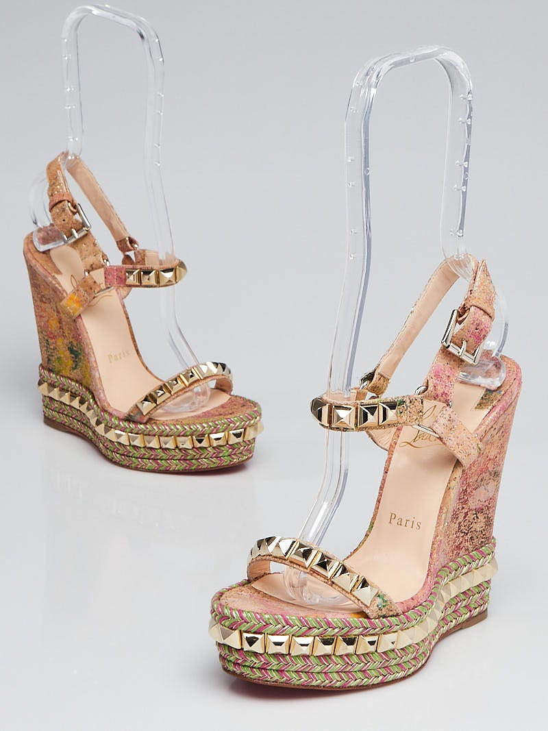 Christian louboutin platform on sale wedges