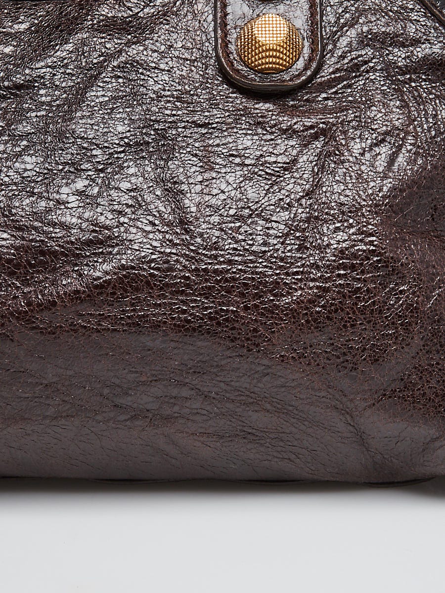 【中古】 La Bestia EricaGarc?a Balenciaga Ciagar Lambskin Leather Giant 21 Gold Part Time