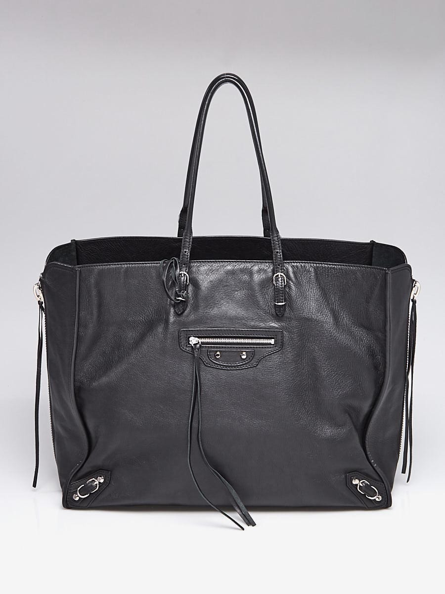 Balenciaga, Bags, Balenciaga Papier Double Zip Lambskin Leather Wallet