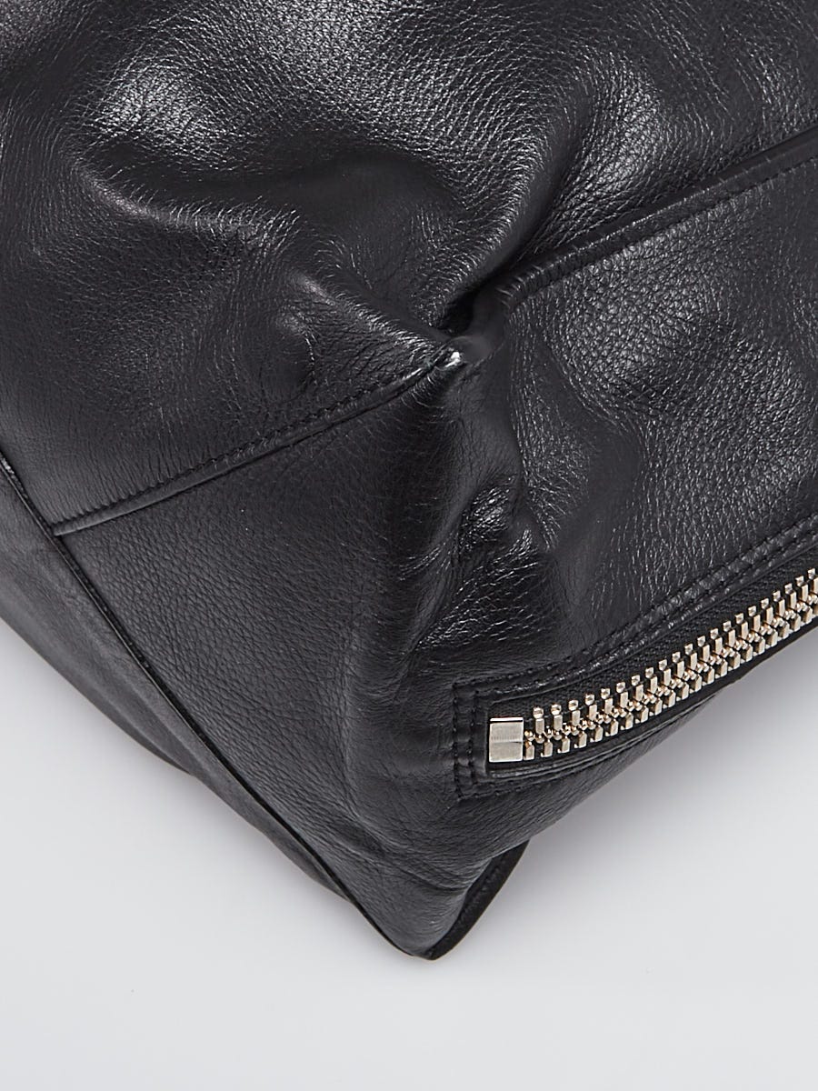 Balenciaga Papier A4 Side Zip Suede Tote Bag Black, $2,275