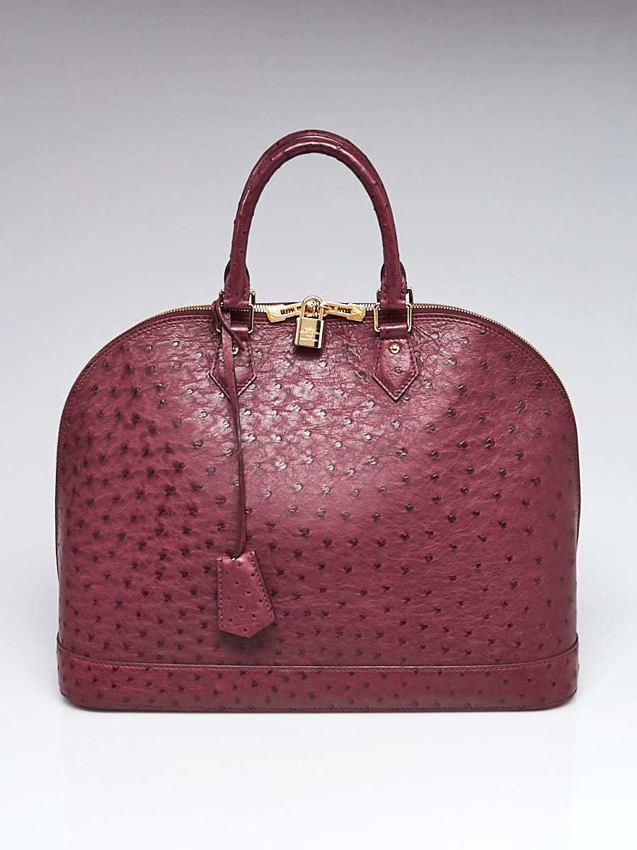 Sell Louis Vuitton Ostrich Alma PM Bag - Pink/Red