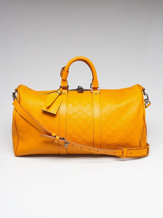Louis Vuitton Solar Damier Infini Leather Keepall Bandouliere 45 Bag