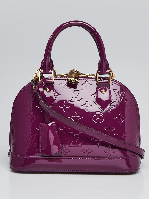 Louis Vuitton Amethyste Monogram Vernis Alma BB Bag
