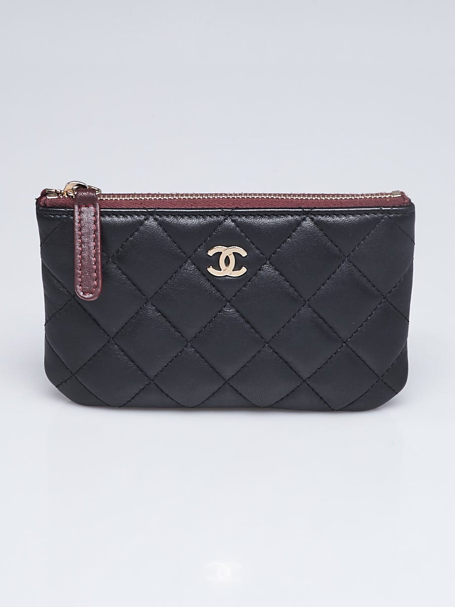 Chanel Black Quilted Caviar Leather Mini WOC Clutch Bag - Yoogi's