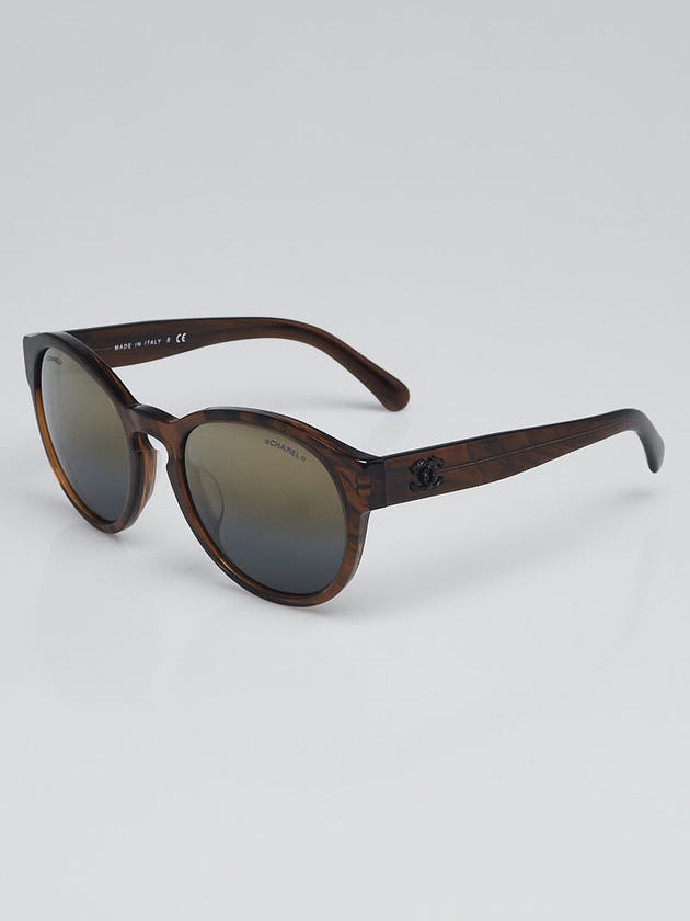Chanel Brown Acetate Frame Tinted Sunglasses - 5359