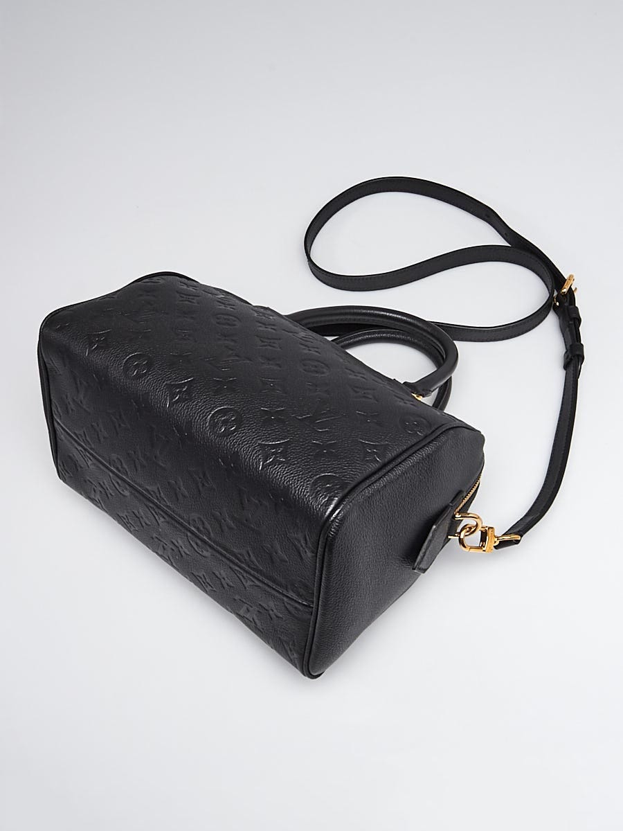 Louis Vuitton Black Monogram Empreinte Leather Speedy Bandouliere 25 NM Bag  - Yoogi's Closet