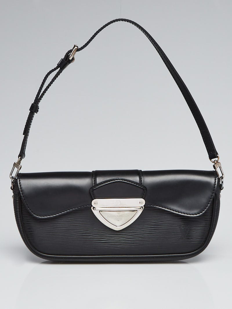Louis Vuitton Black Epi Leather Montaigne Clutch Bag