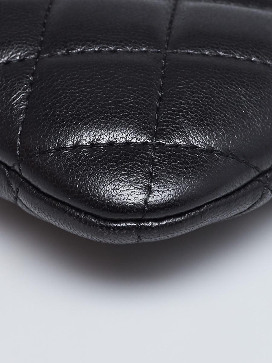 Only 478.00 usd for CHANEL O-Case Lambskin Leather Zip Pouch Black Online  at the Shop