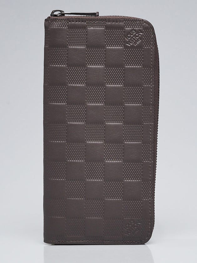 Louis Vuitton Granite Damier Infini Leather Zippy Vertical Wallet