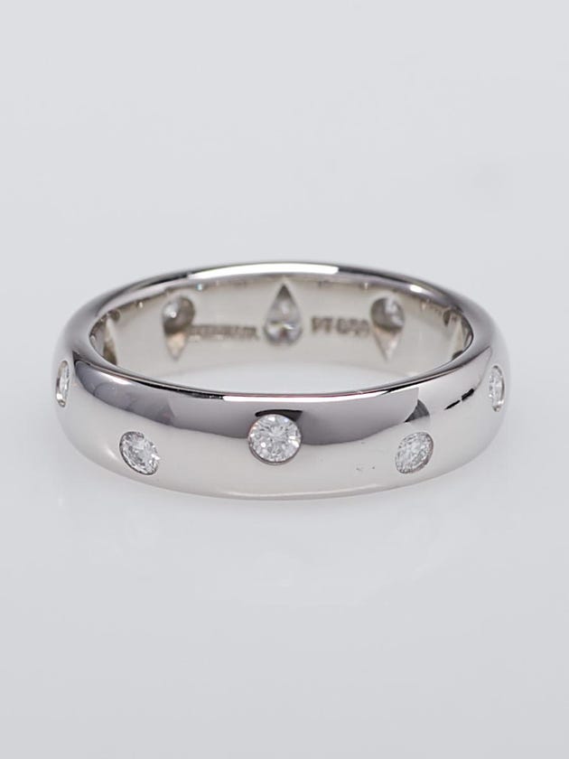 Tiffany & Co. Platinum and Diamond Etoile Ring Size 4