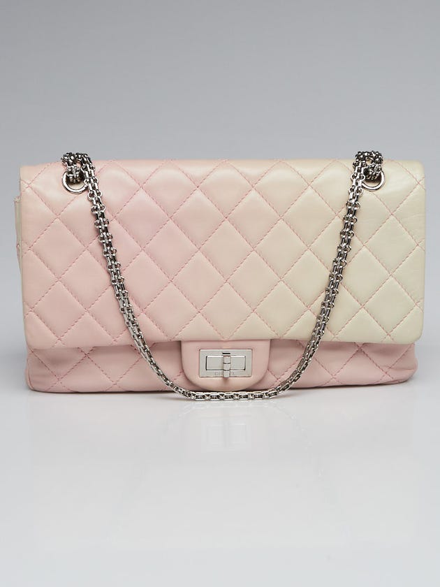 Chanel Degrade Pink Quilted Lambskin Leather 2.55 Reissue 227 Flap Bag