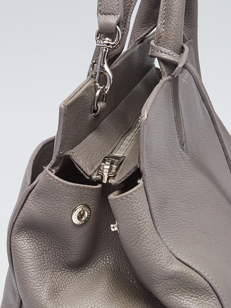 Monogram cabas leather tote Saint Laurent Grey in Leather - 27633992