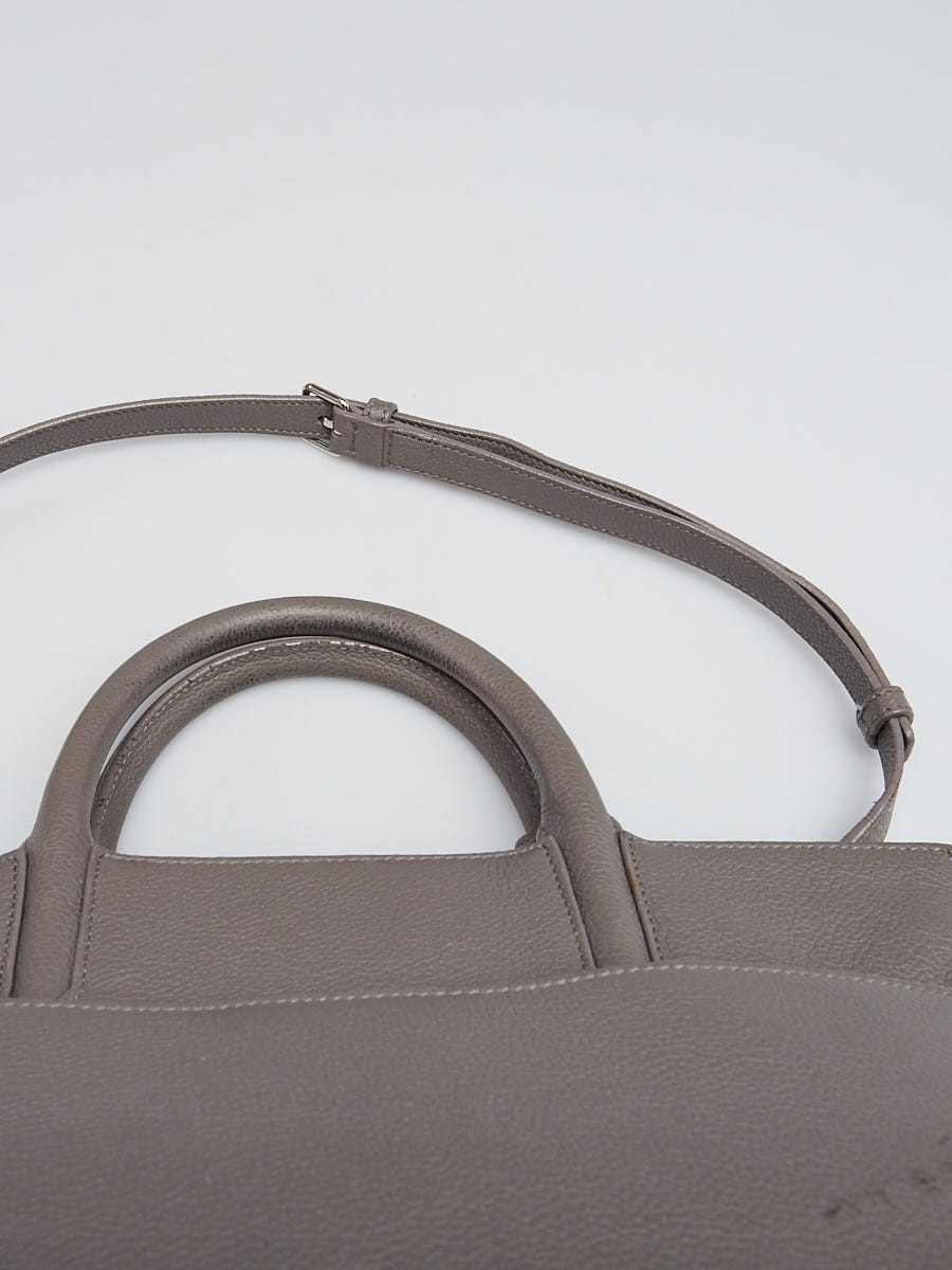 Monogram cabas leather tote Saint Laurent Grey in Leather - 27633992