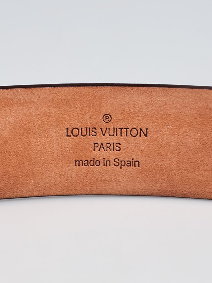 Louis Vuitton, Accessories, Louis Vuitton Mens Damier Graphite Canvas  Belt Only No Buckle 38 Made In Spain