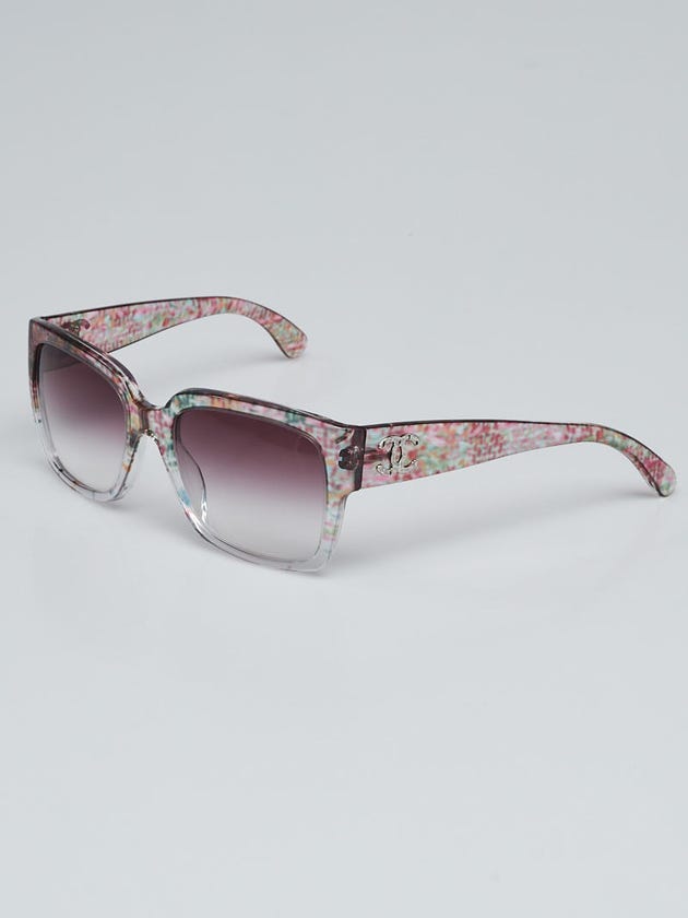 Chanel Multicolore Tweed Print Gradient Tint Sunglasses-5220