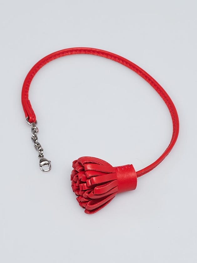 Hermes Rouge Indien Milo Lambskin Leather Small Carmencita Page Marker