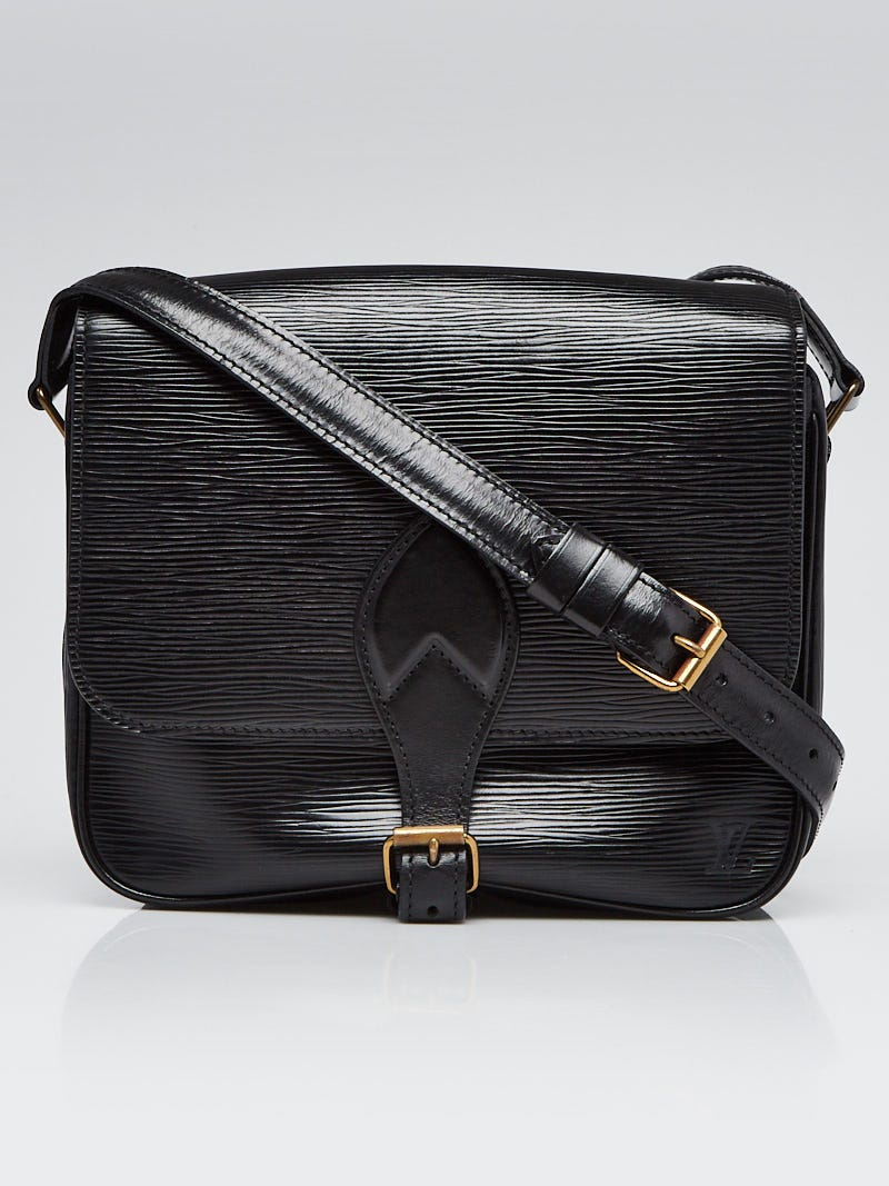 Louis Vuitton Black Epi Leather Cartouchiere MM Bag - Yoogi's Closet
