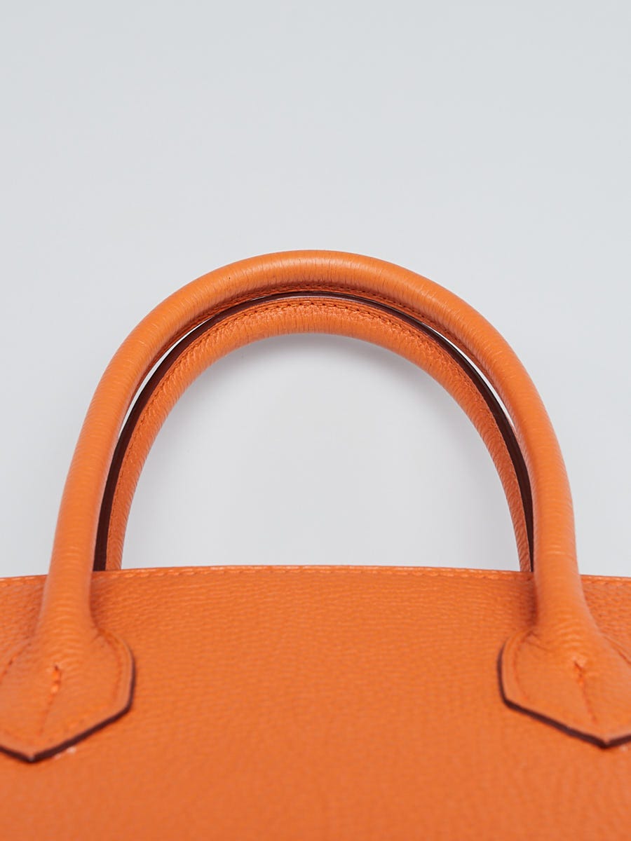 Hermes 30cm Orange Epsom Leather Gold Plated Birkin Bag - Yoogi's