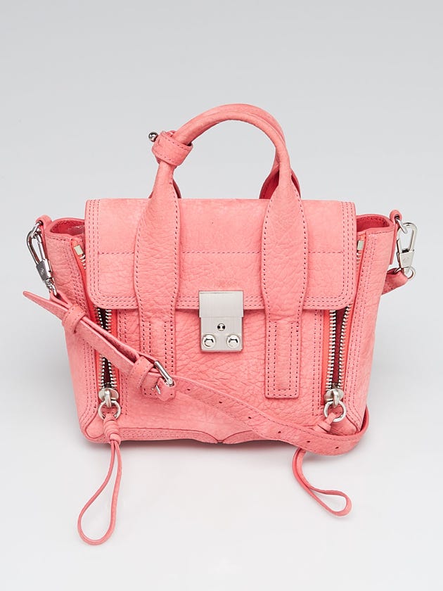 3.1 Phillip Lim Salmon Nubuck Leather Mini Pashli Satchel Bag