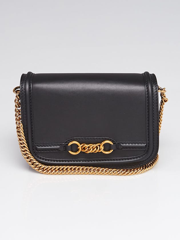 Burberry Black Leather Link Shoulder Bag