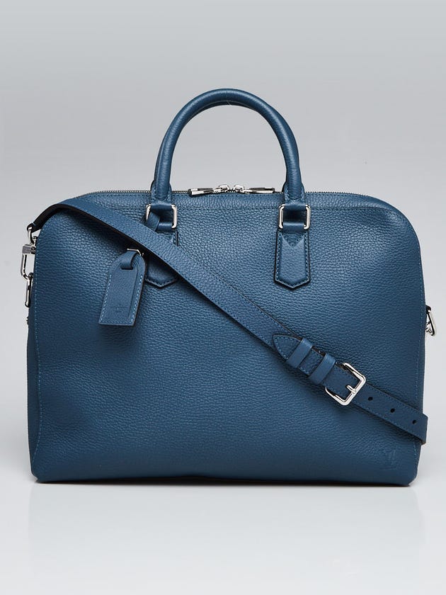Louis Vuitton Navy Taurillon Leather Victor Briefcase Bag