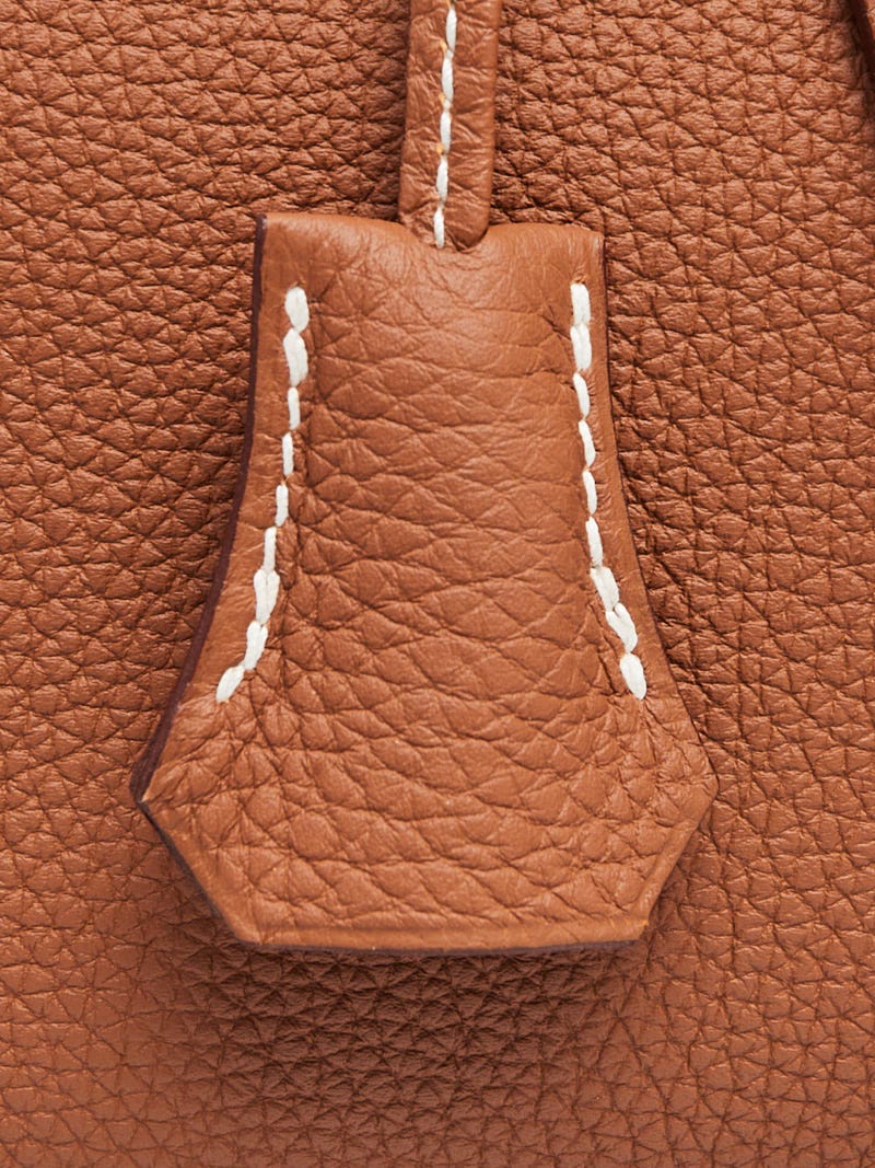 Hermes 32cm Chocolate Togo Leather Palladium Plated Kelly Retourne Bag -  Yoogi's Closet
