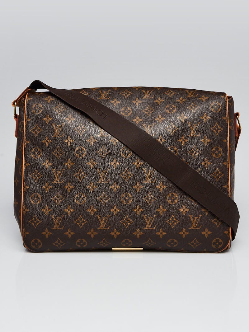 Louis Vuitton Monogram Canvas Abbesses Messenger Bag Briefcase EXCELLENT!!  