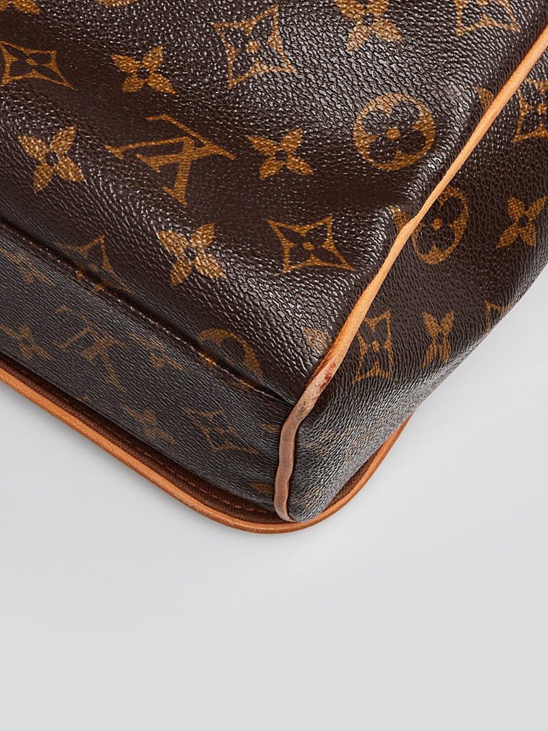 Abbesses messenger cloth bag Louis Vuitton Brown in Cloth - 29618357