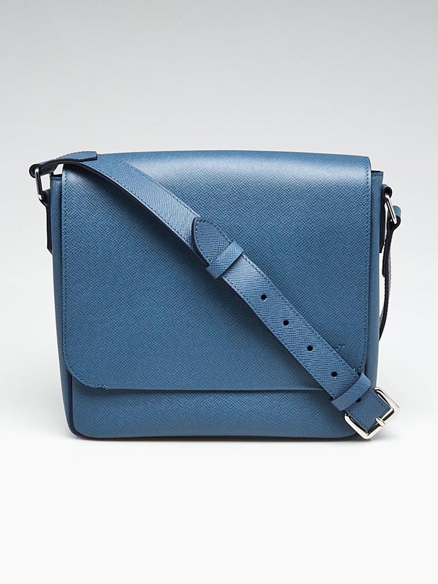 Louis Vuitton Ocean Blue Taiga Leather Roman PM Messenger Bag
